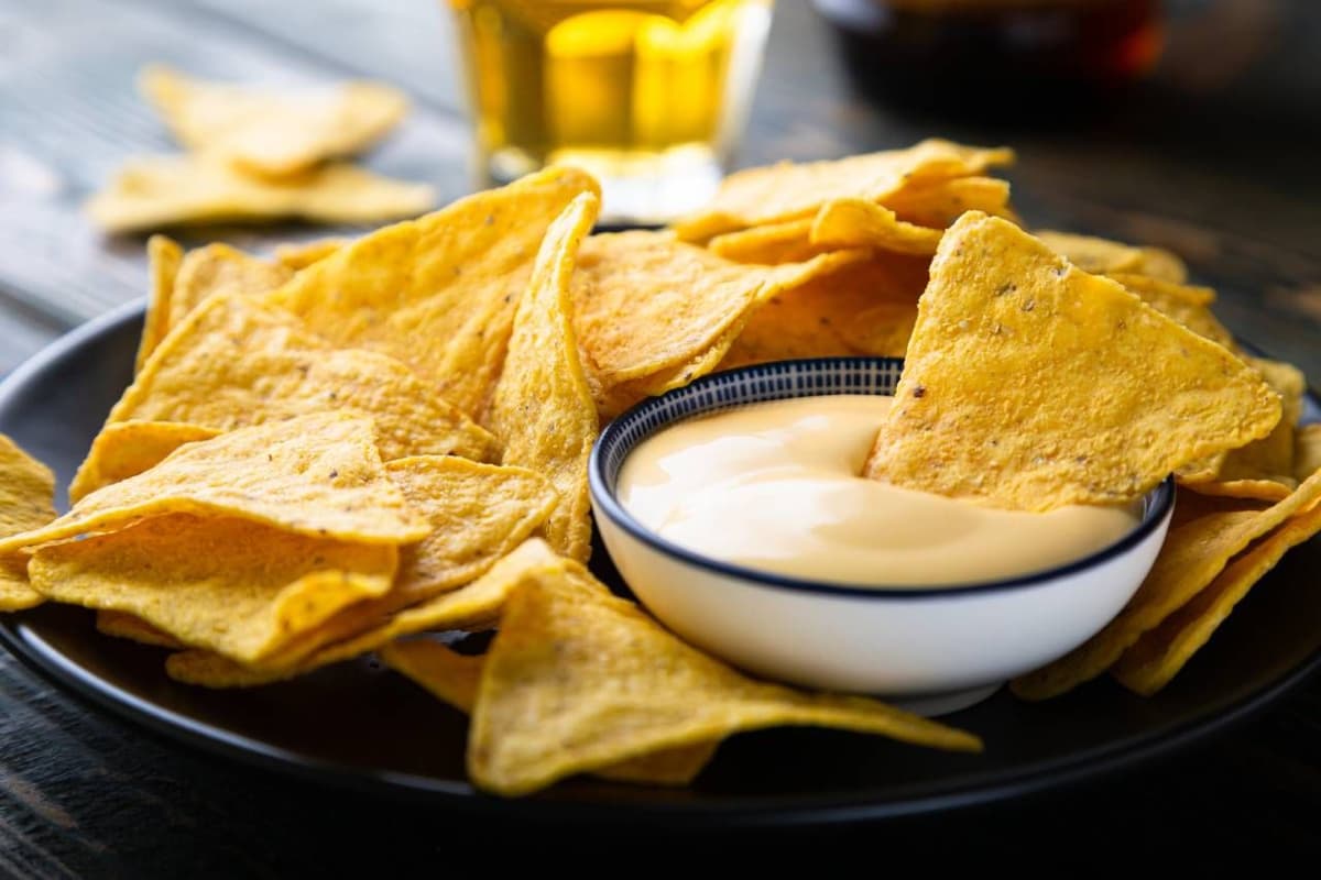 Nachos con queso
